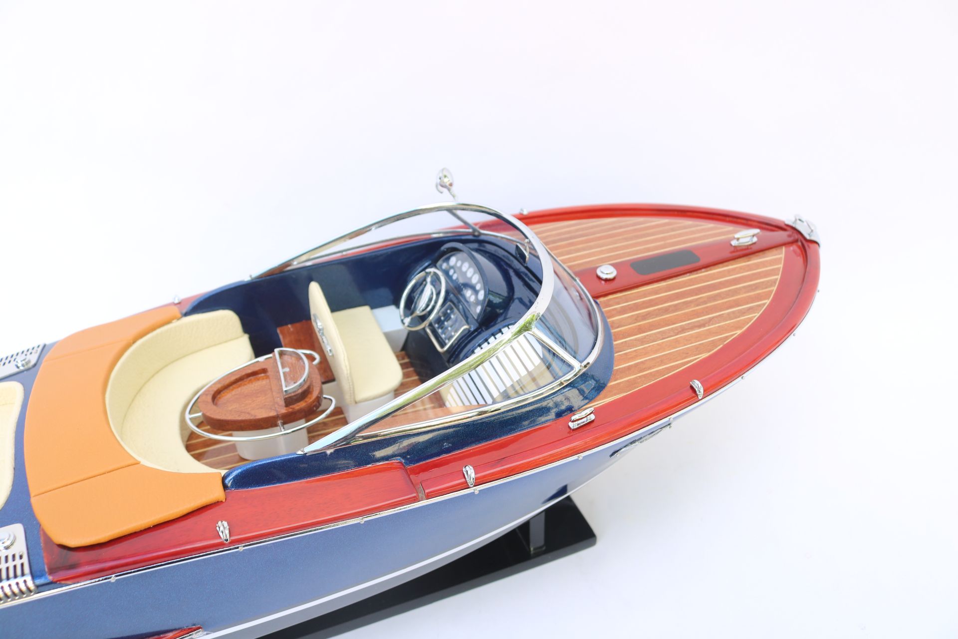 RIVA DARK BLUE MODEL SHIP - 27"