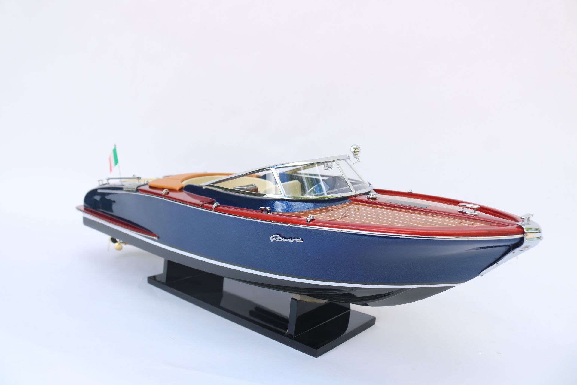 RIVA DARK BLUE MODEL SHIP - 27"