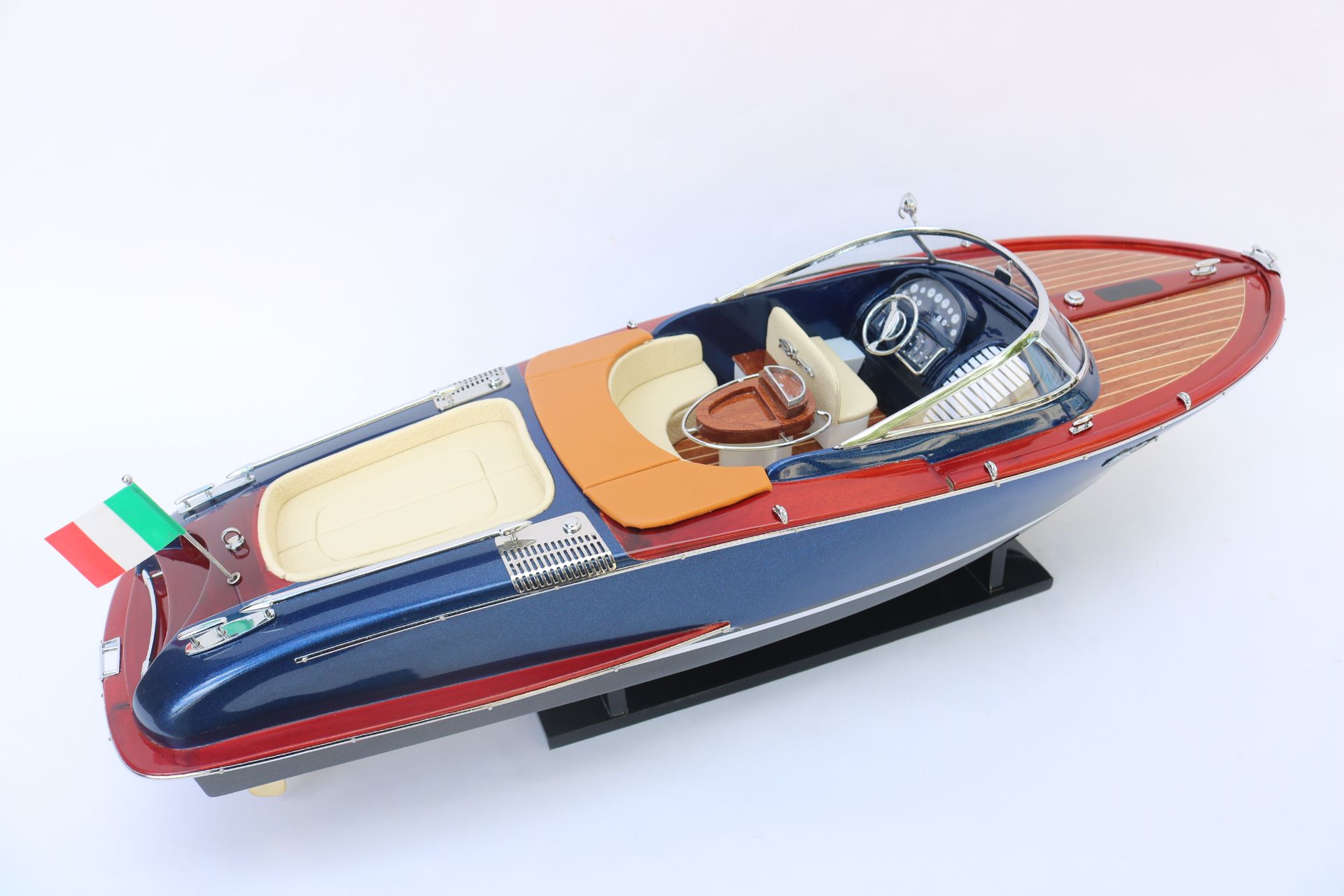 RIVA DARK BLUE MODEL SHIP - 27"