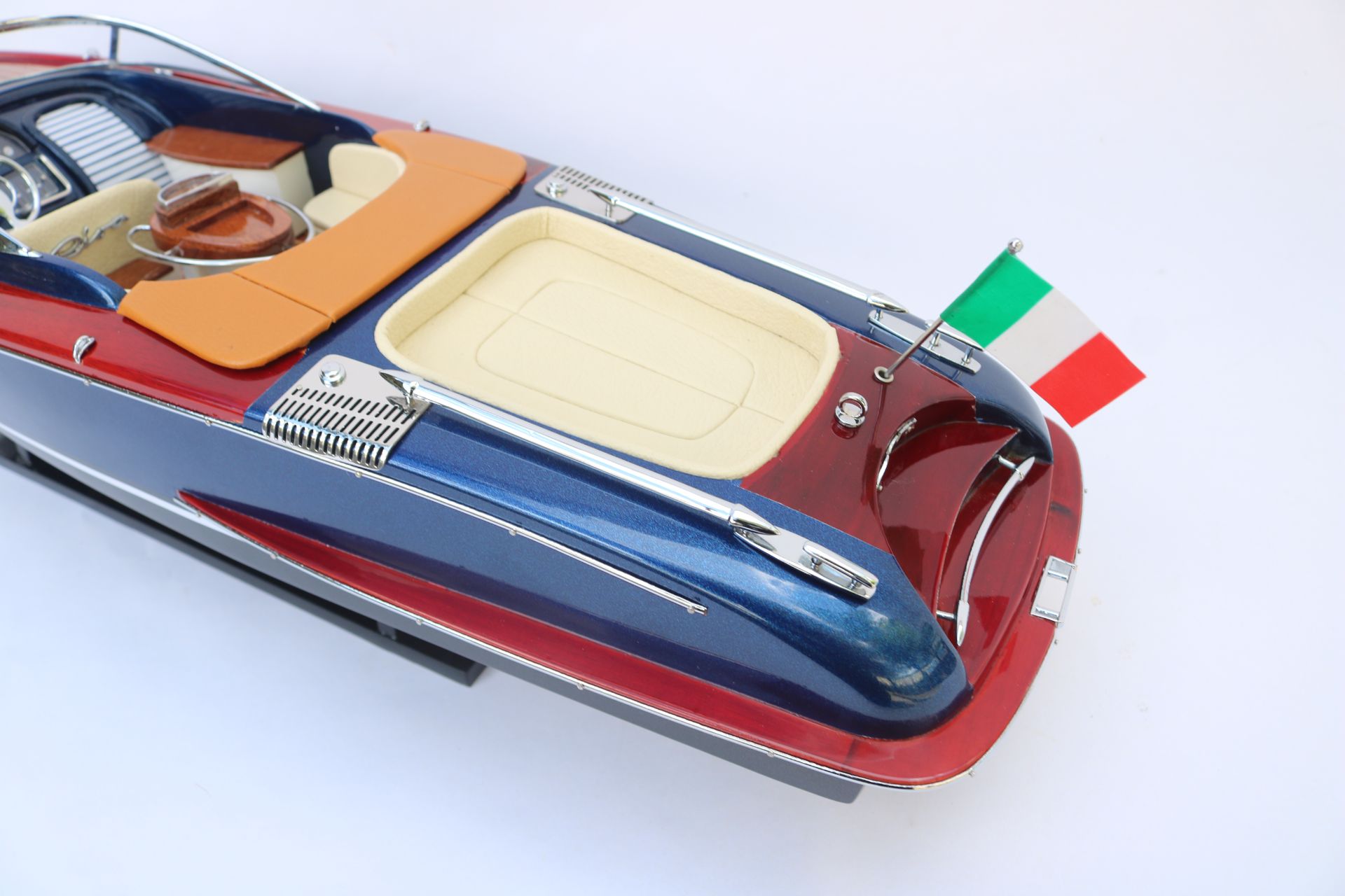 RIVA DARK BLUE MODEL SHIP - 27"