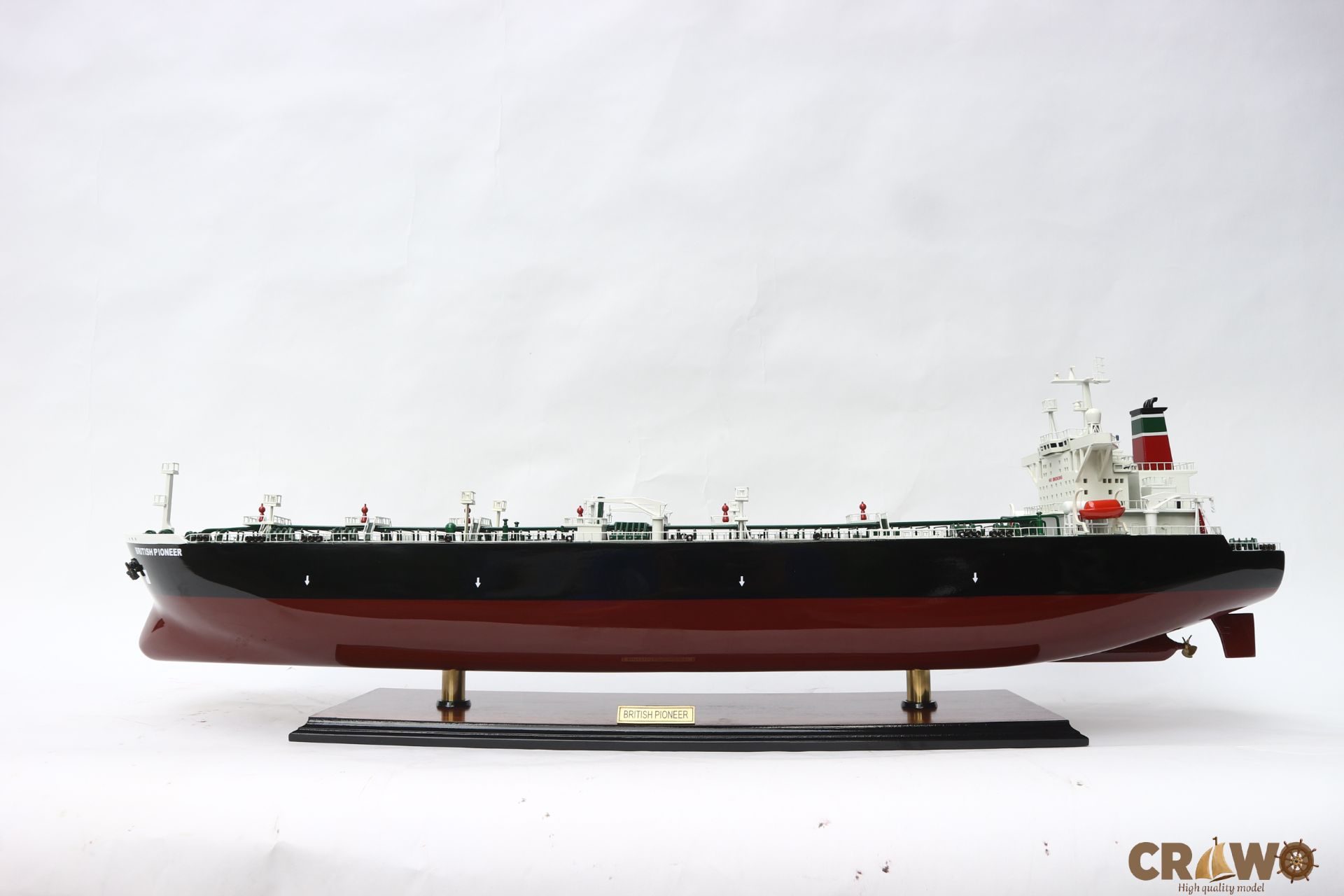 BRITISH PIONEER OIL TANKER WOODEN MODEL 40.2"