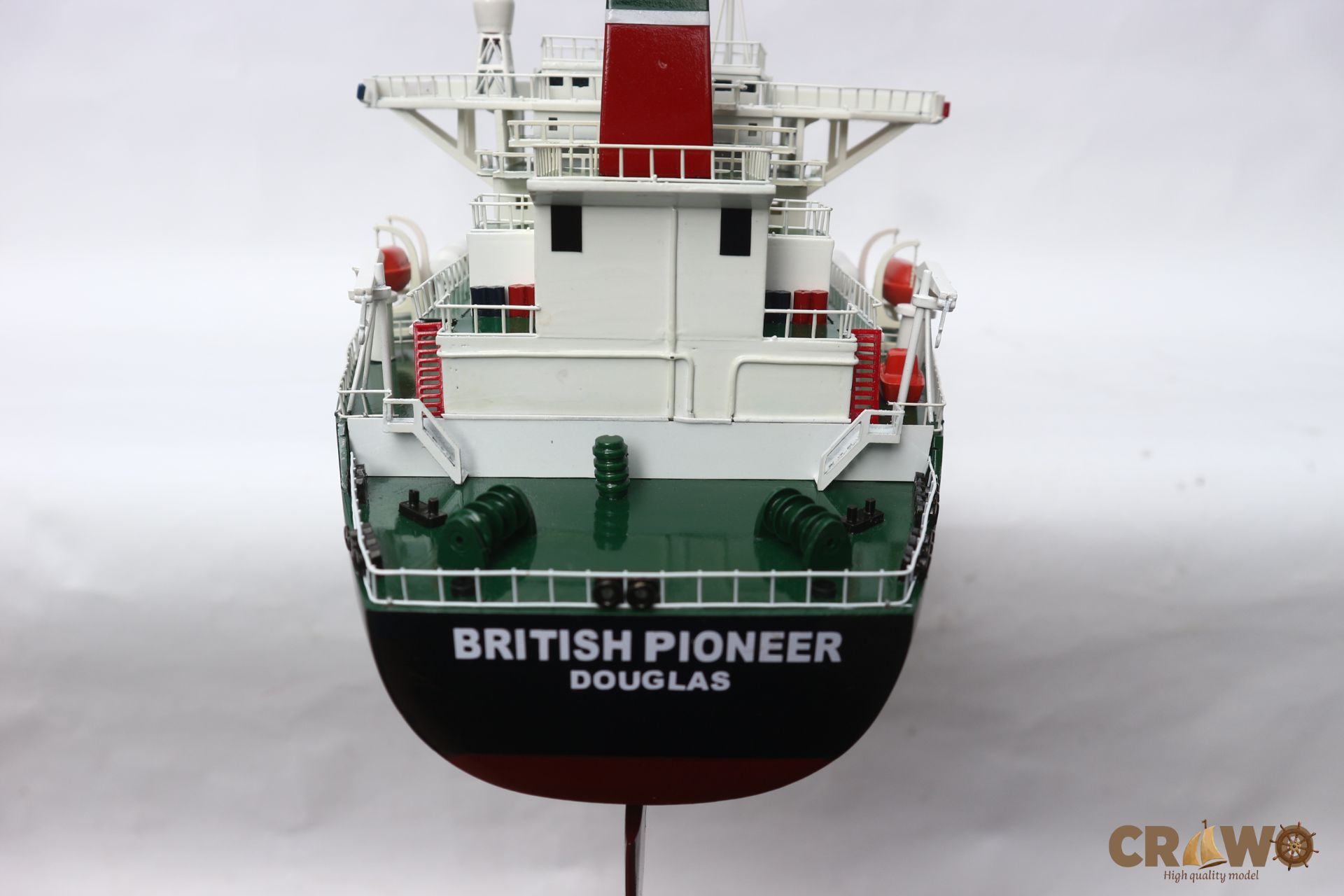 BRITISH PIONEER OIL TANKER WOODEN MODEL 40.2"
