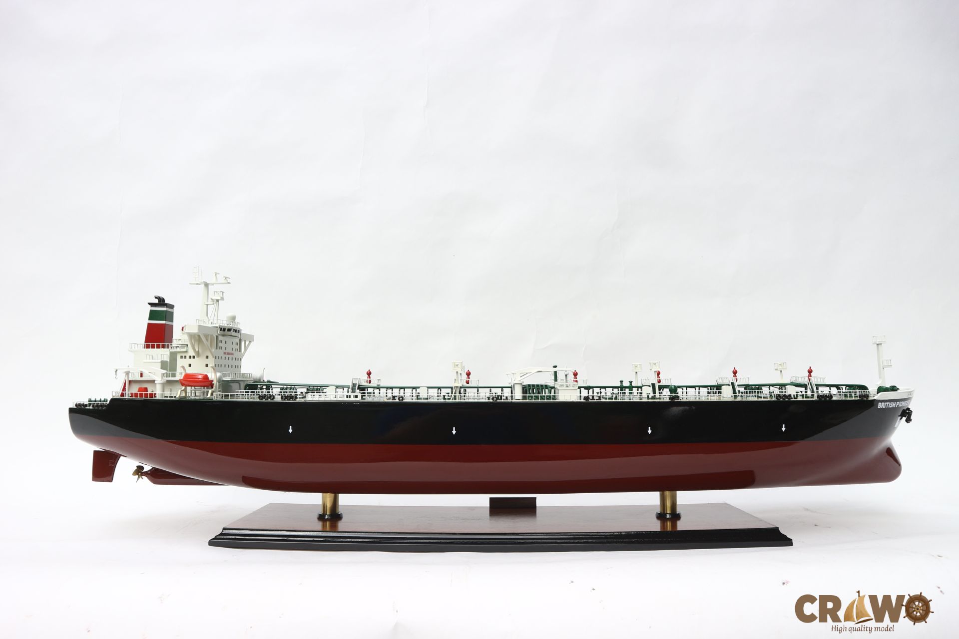 BRITISH PIONEER OIL TANKER WOODEN MODEL 40.2"
