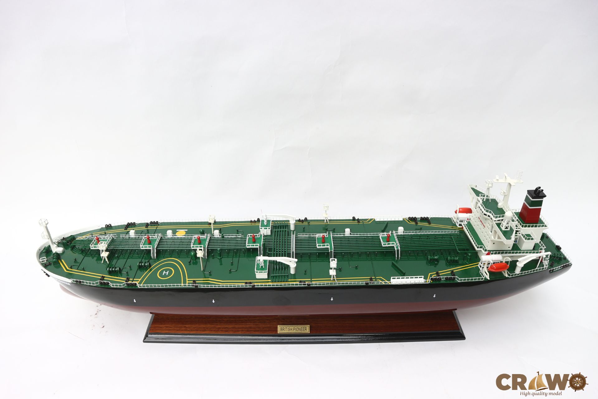 BRITISH PIONEER OIL TANKER WOODEN MODEL 40.2"